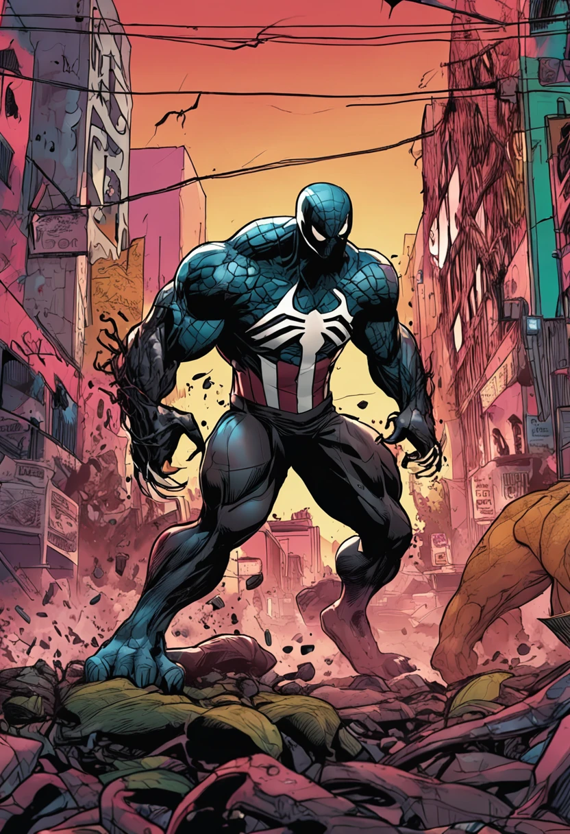 /imagen Marvel Venom，Full body like，Squat As the Hulk