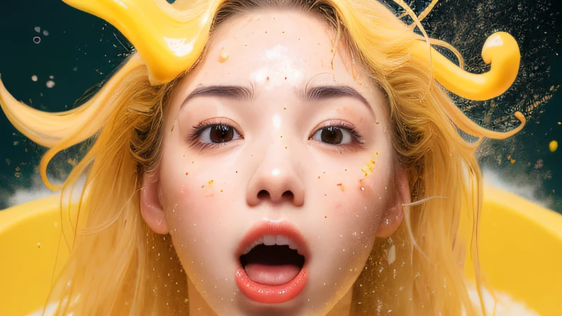 （（top Quority，8K，tmasterpiece：1.3）），Contemptuous woman（hot onsen），perspired，Water droplets on the forehead of the face，exteriors，background urban cityscape，Overhead，Sharp focus：1.2，cute women：1.4，（（Layered Hair Style）），（Contemptuous contempt），very detailed face and skin and hair texture，Knotted brunette hair，Moist textured hair，Moist body，Detailed eyes， Contemptuous contempt，White skin of the，Beautiful legs， beautiful delicate nose，cute young woman，18yr old，dynamic angle，Deleite para la vista，Compositional suggestiveness，while emphasizing the subject's hair，The eye，Mouth and movements，At the same time, It exudes contempt，It is characterized by calming tones and a mixture of light and shadow，Contemptuous contempt，Summer threesome party with hot Latina Ariane Van X and MySweet Apple