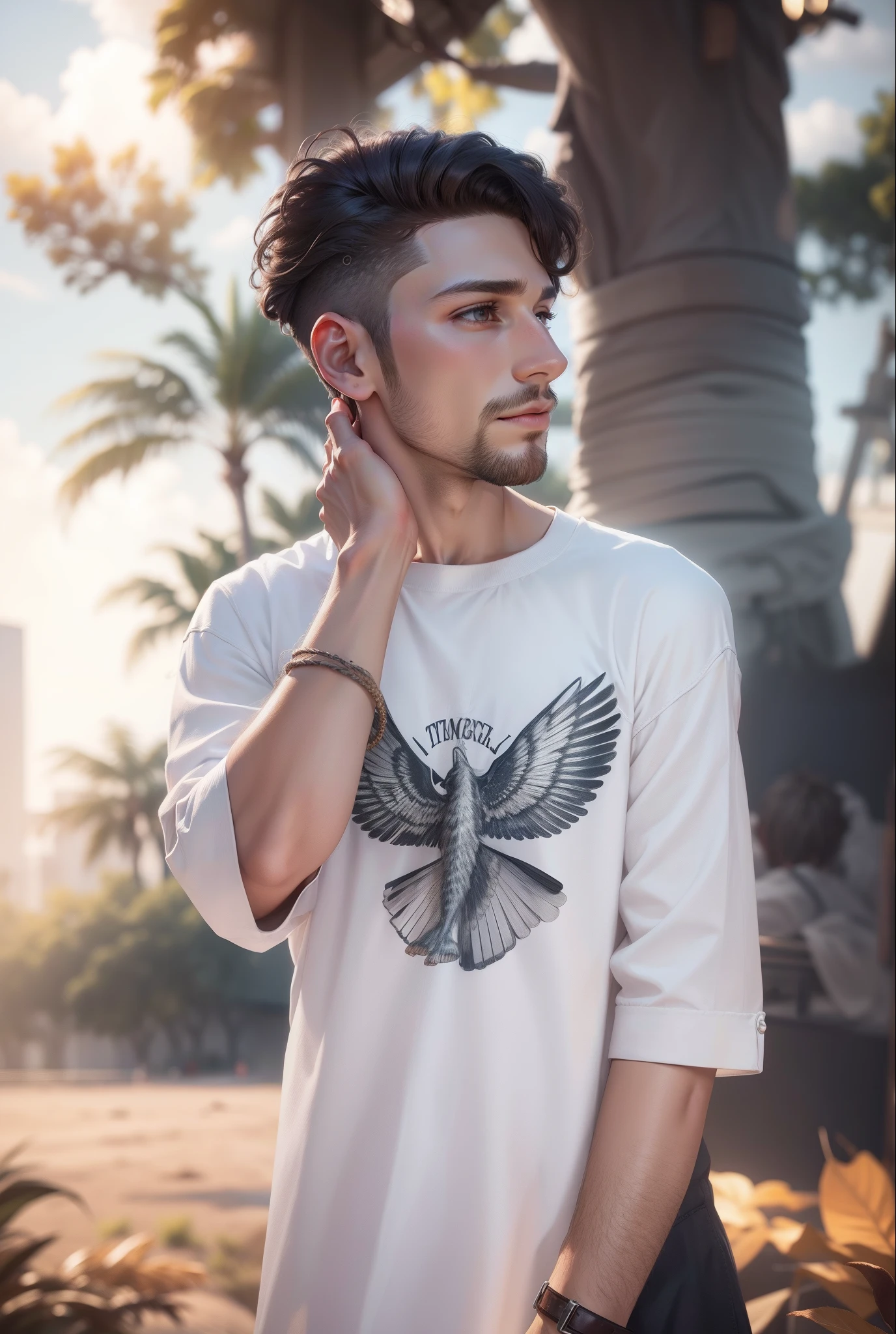 realistic high details hair strand by thread 8k boy --auto