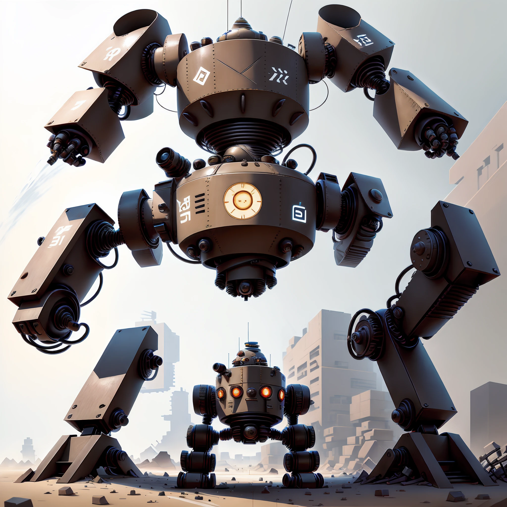 Cute little robot Simple structure