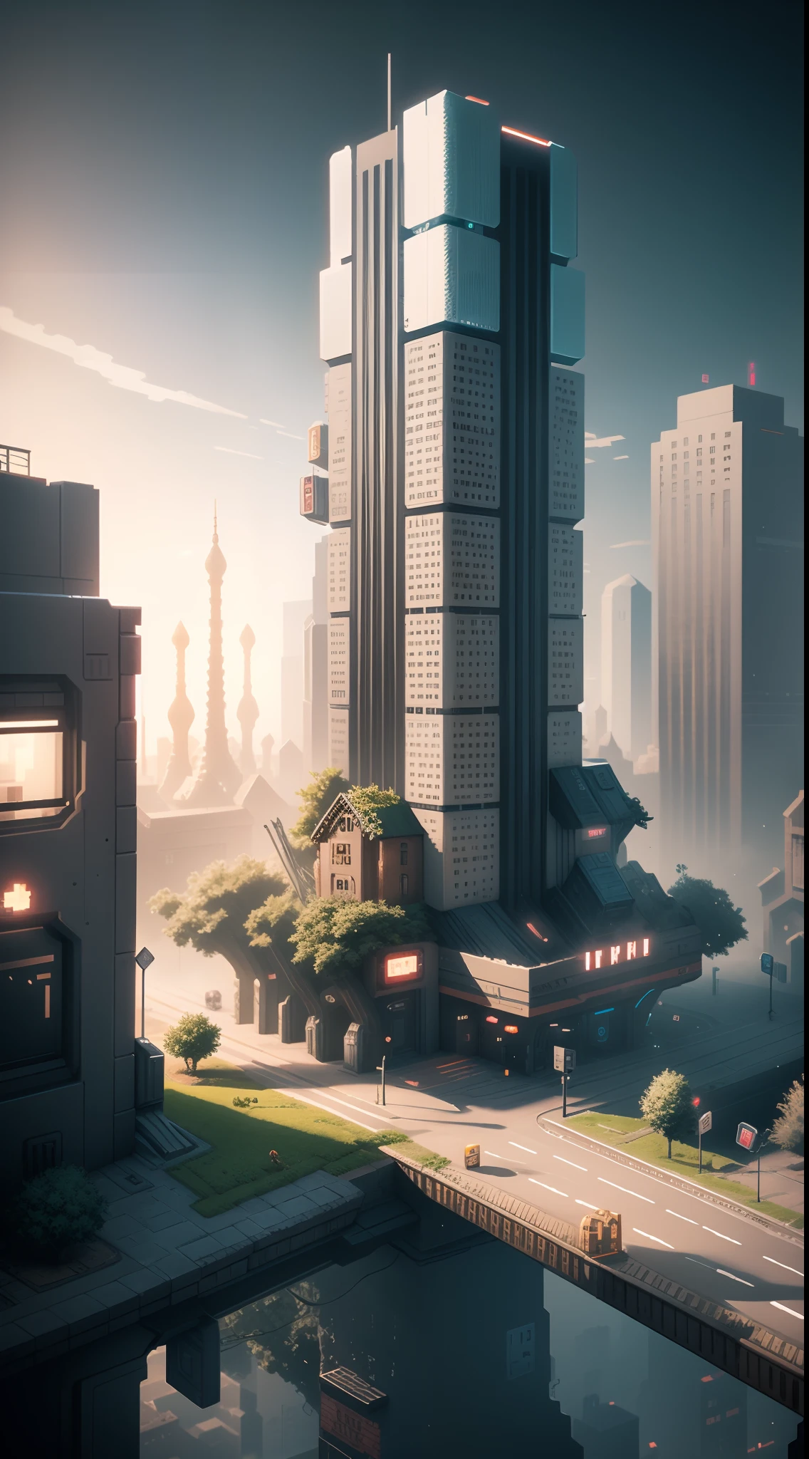 Pixel Art City