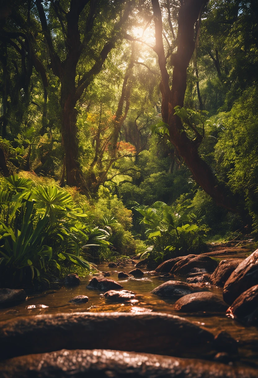 natureza no alvorecer