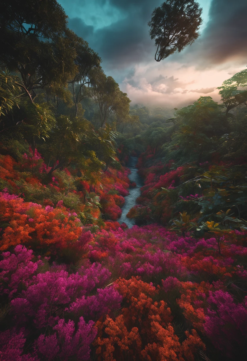 natureza no alvorecer