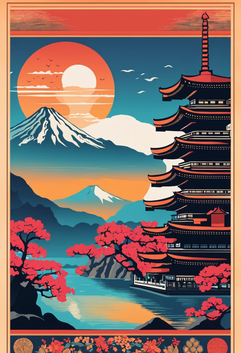 Japan Map、Psychedelic Color、metals