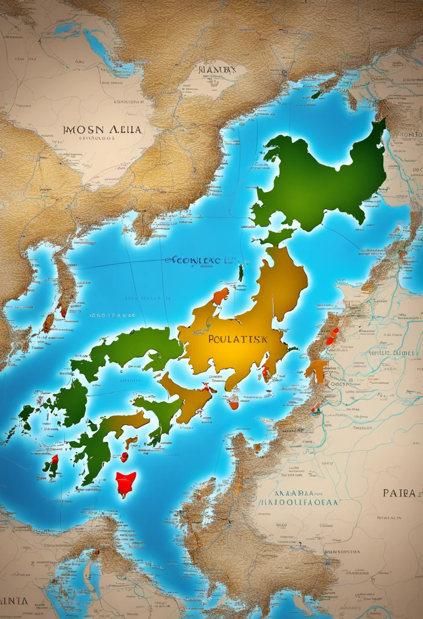 Japan Map、Psychedelic Color、metals
