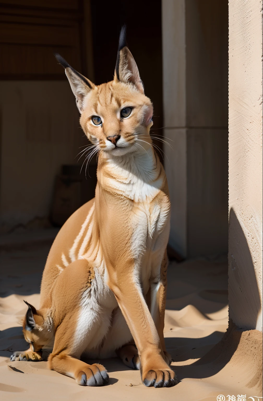 masterpiece, best quality,amazon,sand
caracal,caracalcat,ningmao,kitten,adorable,blue