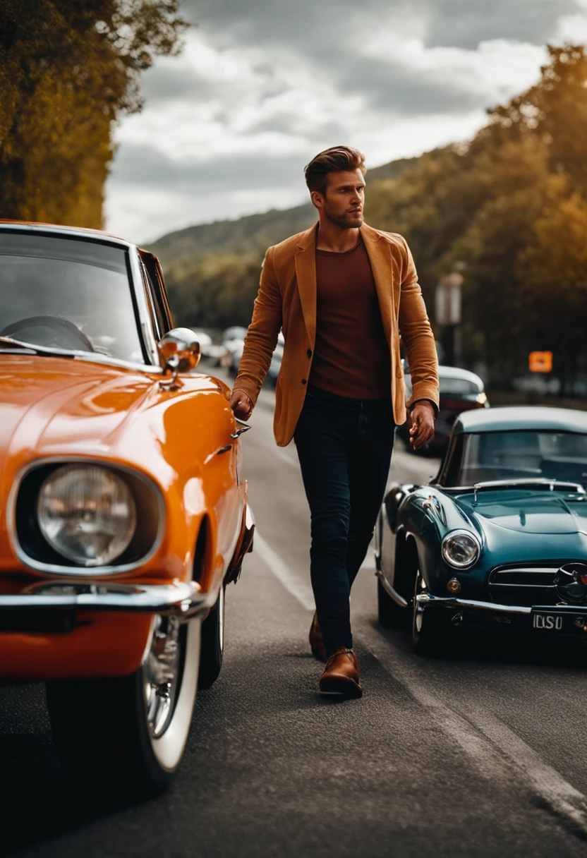 Beautiful man in the middle of a date　２０generation　Turning around on the road