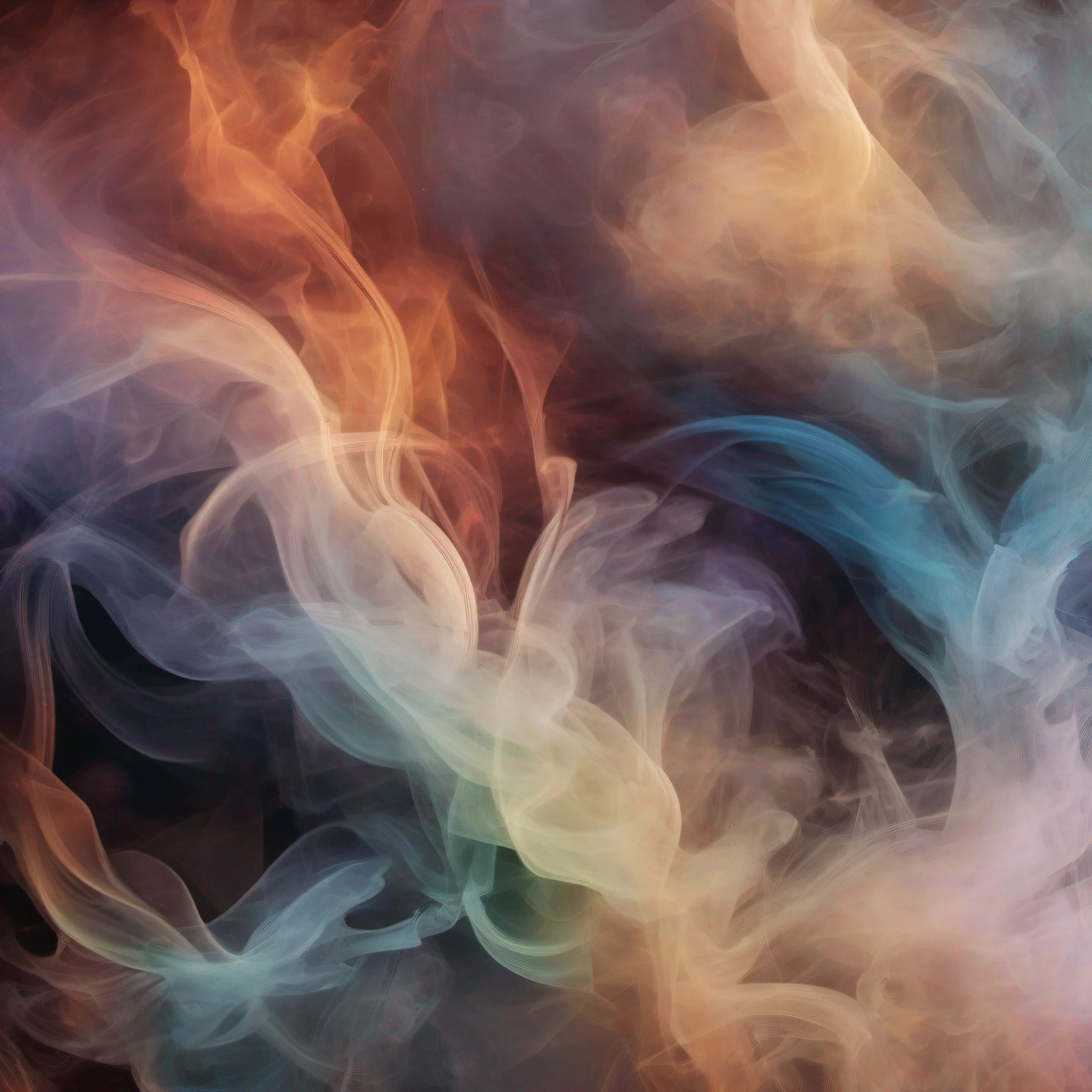 Art of smoke colored abstraction