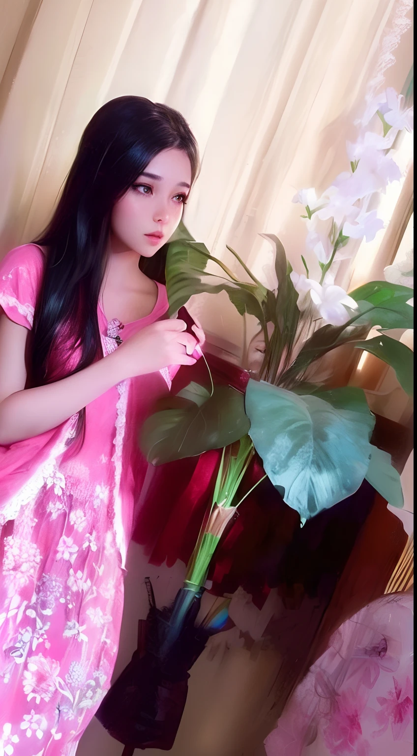Realistic. Beautiful girl and looking to up. 4k .