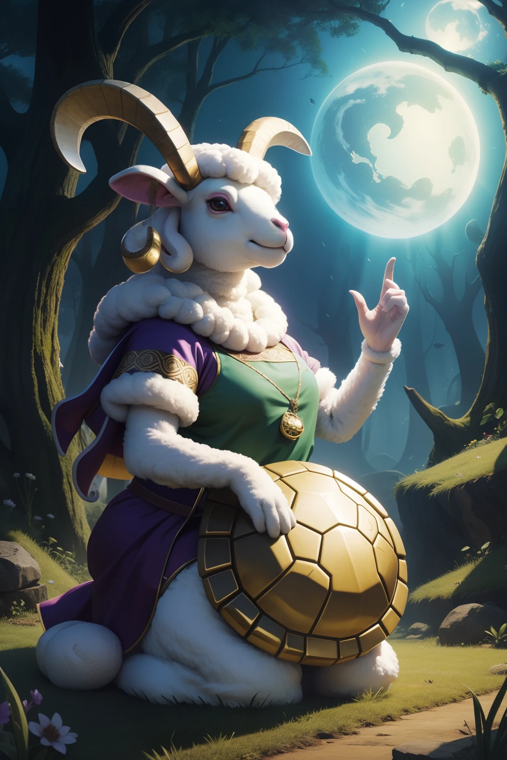 pecora,anthropomorphic turtle,Myths and legends,Divine power sheep