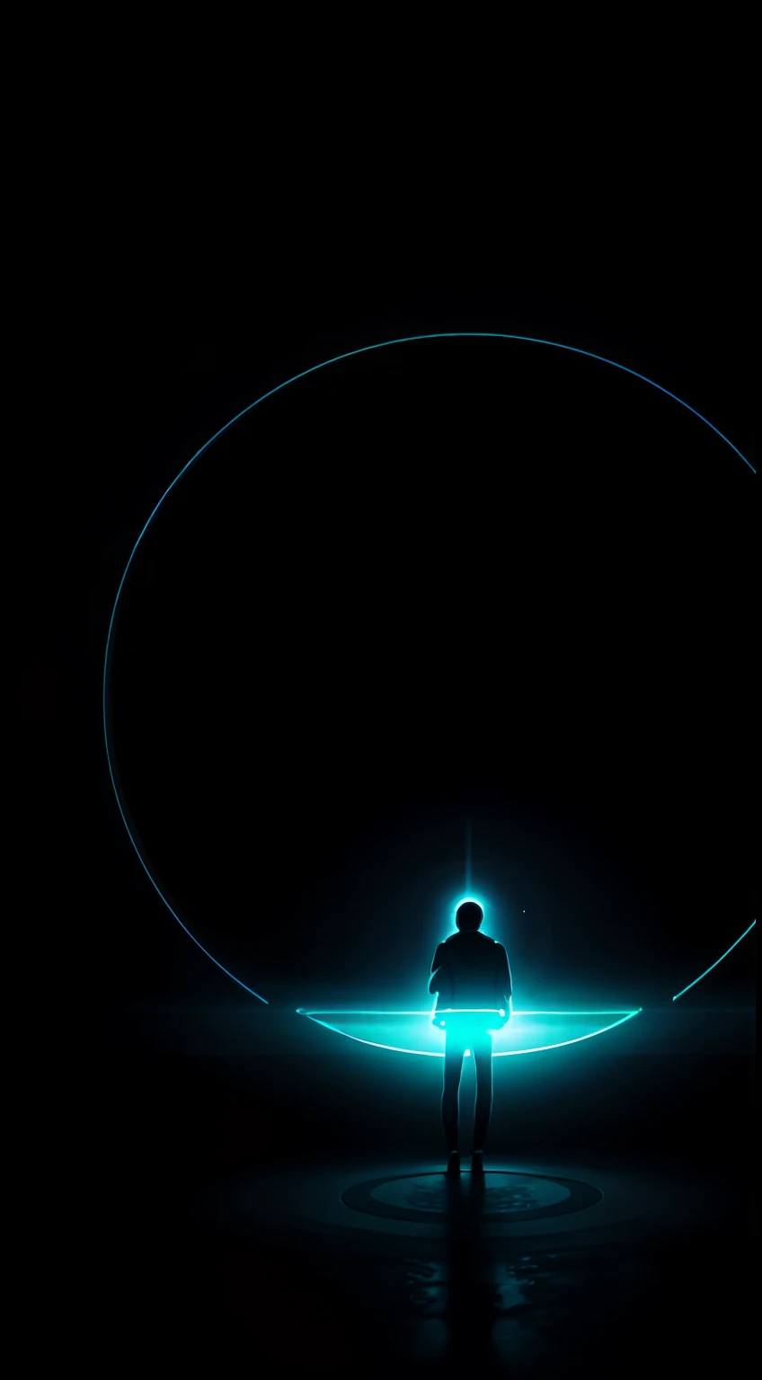 minimal style,person, standing in front of a space portal overlooking the sun,, mistic,gateway to another universe, gateway to another dimension, world, visible only through the portal, High quality fantasy stock photo, portal to another world, portal to outer space,Looking into space, Universe, Magical Galactic Portal, The Cycle of the Stars, God,A sense of mystery,Colorful