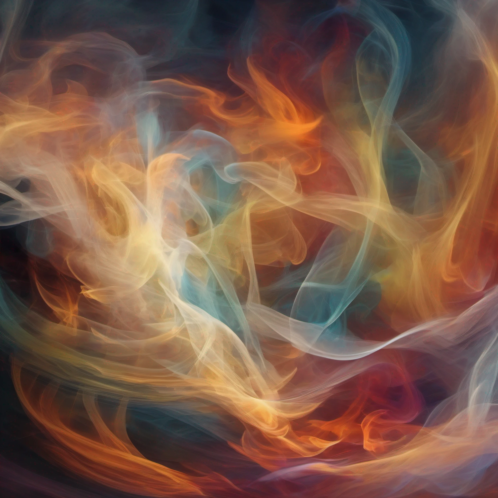 Art of smoke colored abstraction
