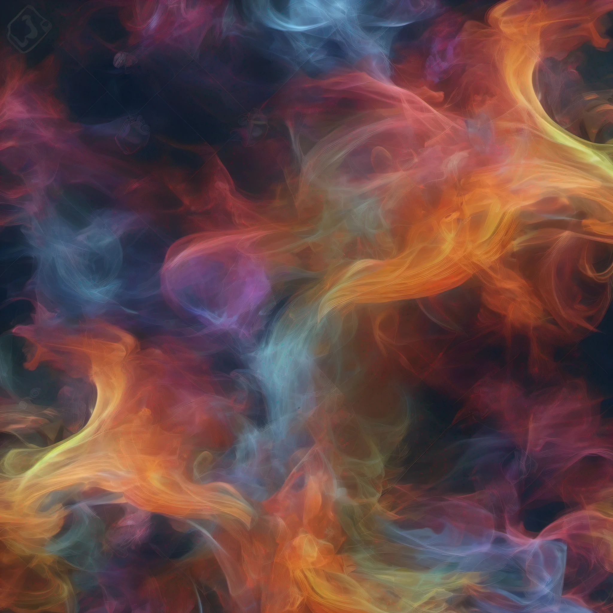 Art of smoke colored abstraction
