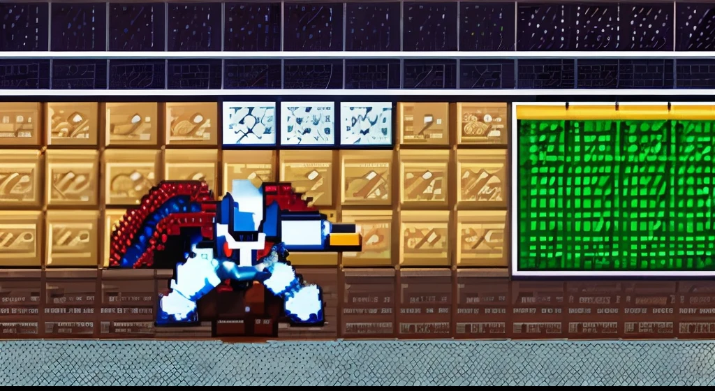 pixel game，character  design，Transformers robots，hornet， Pixel art #pixelart，super-fine，32-bit pixels