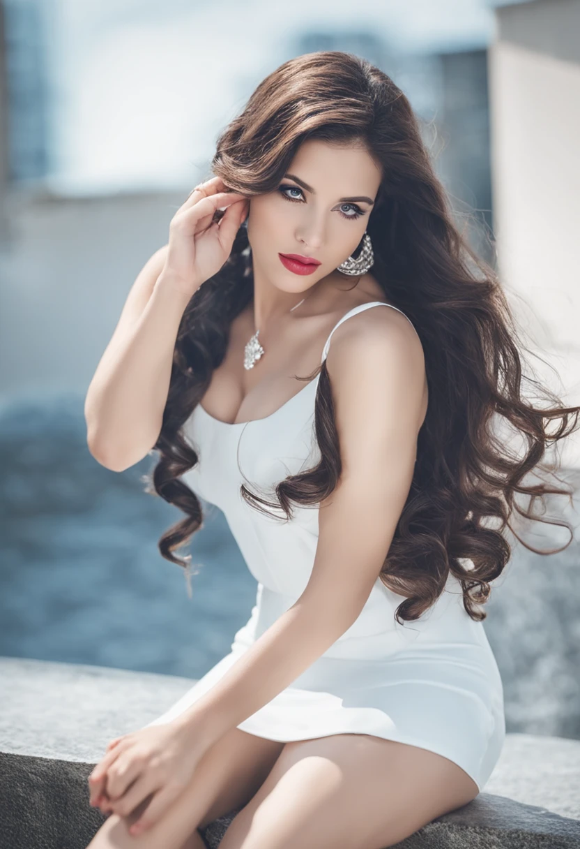 whaite hair，exteriors，Skysky，Royal sister，adolable，seductiv，seduce，Desire for women，Titillating，short  skirt，goddes，tiny feet，G milk，Tentacle suits，Headsets