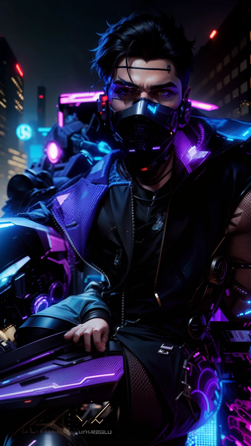 Change background cyberpunk handsome boy, realistic face, 8k, ultra realistic ,