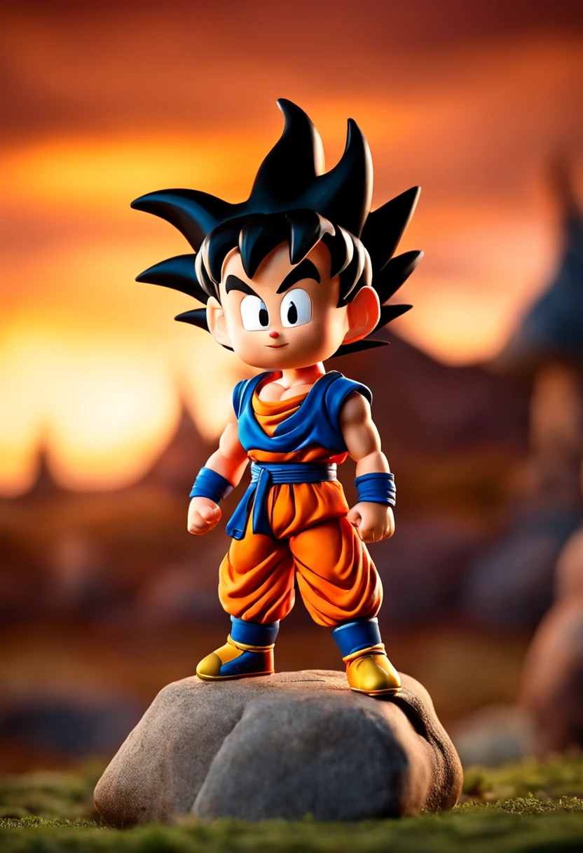 style Aardman, ??? style dragon ball z, standing,