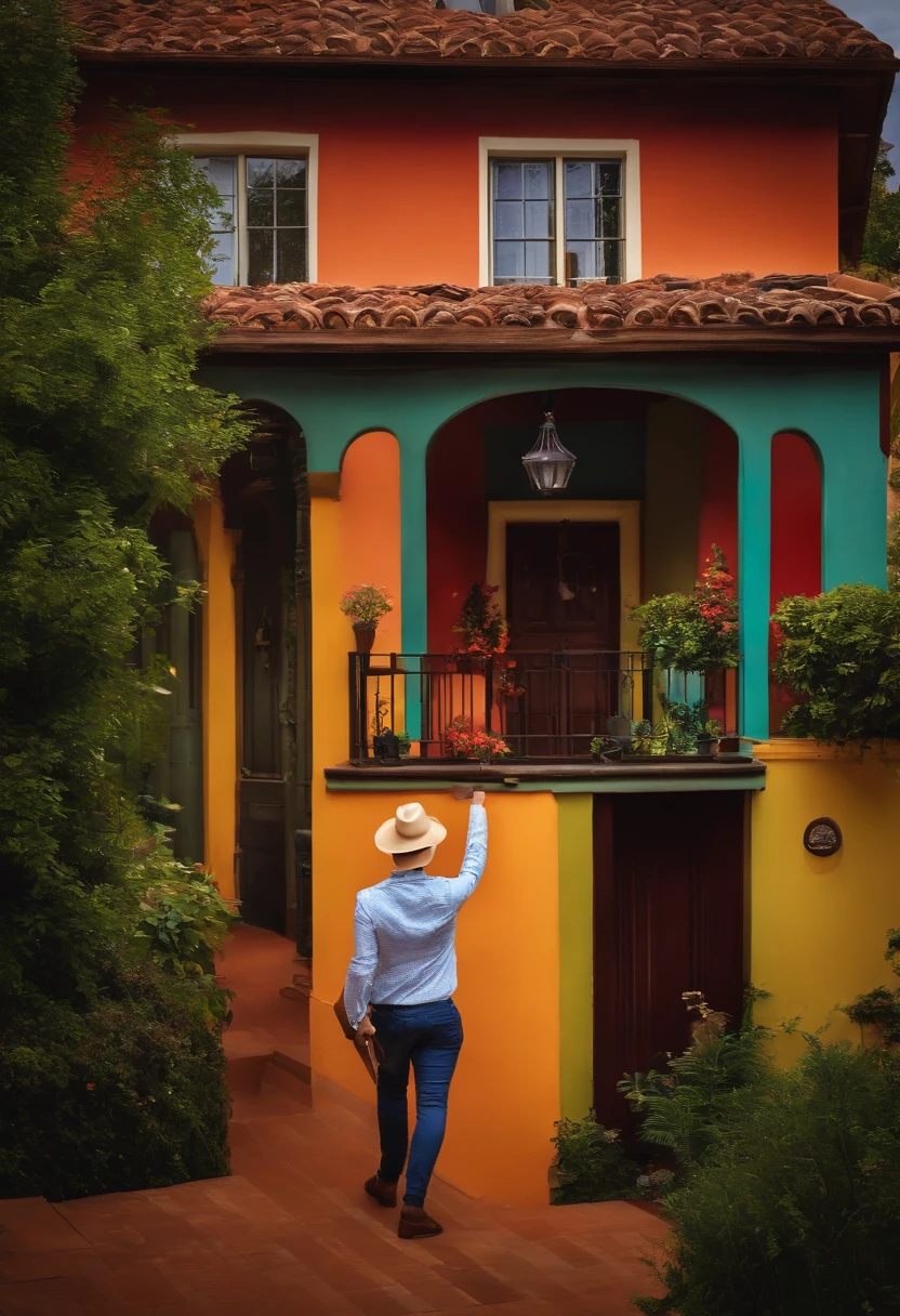 A very happy realtor, imagem realista
