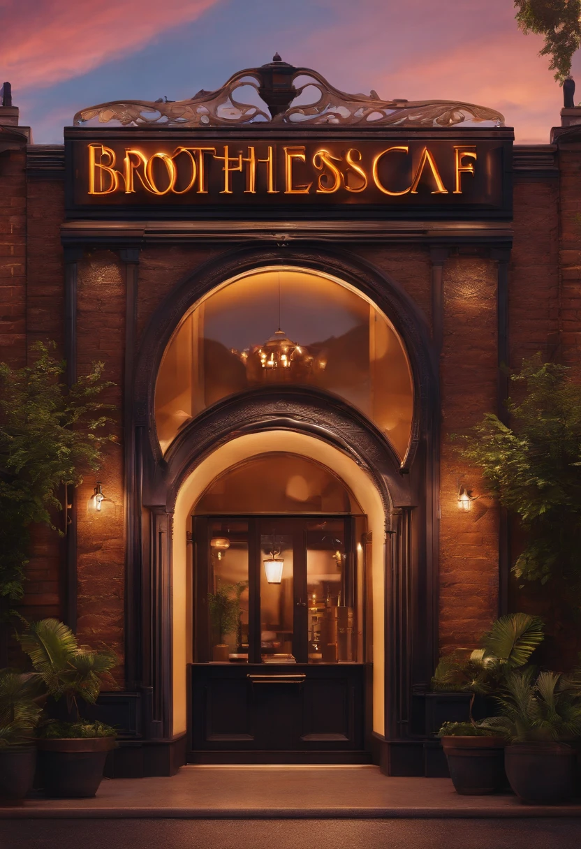 make logo for brothers cafe
