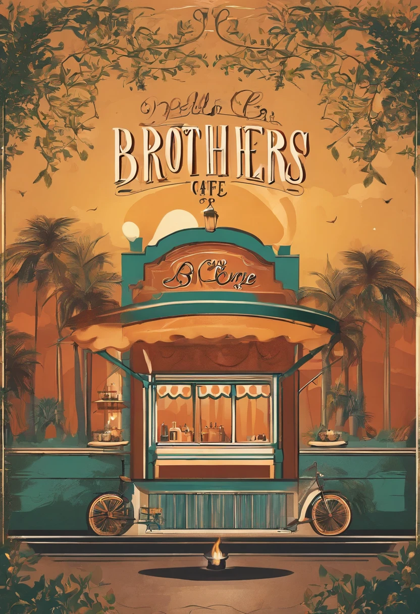 make logo for brothers cafe