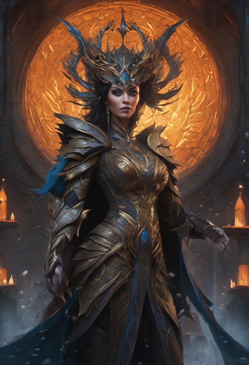 Tatti 23 is a dark elf woman out of the water, rain, Dark light, Nice legs, nice perfect face with soft skinice perfect face, Concept art portrait by Greg rutkowski, Full-body art, Full body photo, Art germ, Ultra-detailed and intricate Gothic art trends in Artstation ternary colors, Fantastical, intricately details, Splash screen, Complementary colors, fantasy concept art, Dragon theme, Epic flames, 8K resolution, gothic deviantart masterpiece, Oil painting, Heavy strokes,