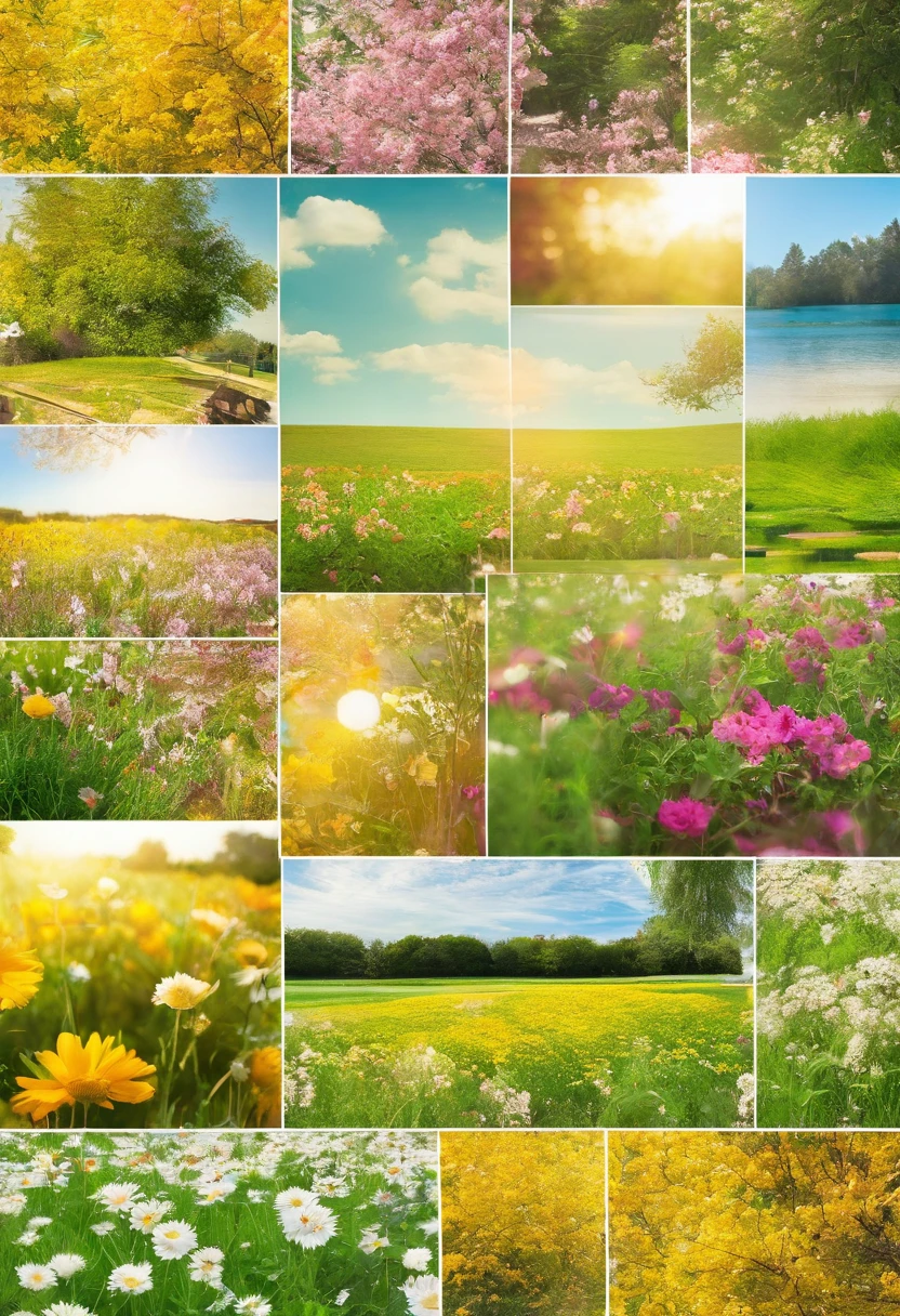 Real photos, photography, 65° viewing angle, real light and shadow, outdoor, close-up, lawn, sunny day, simple background, flowers, trees, realistic details, 8K high-definition pictures, circular platform::2,