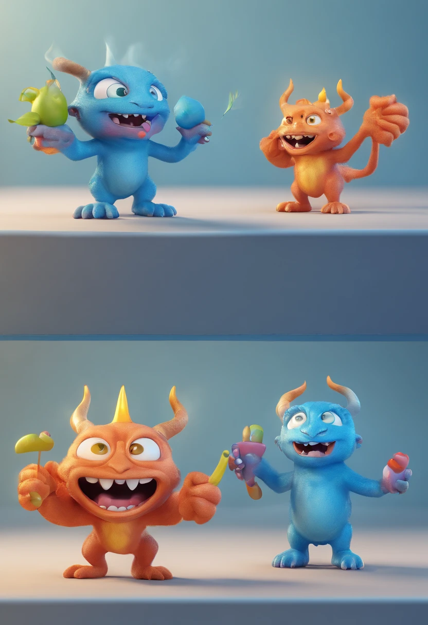 Little blue magical monsters that resemble imps