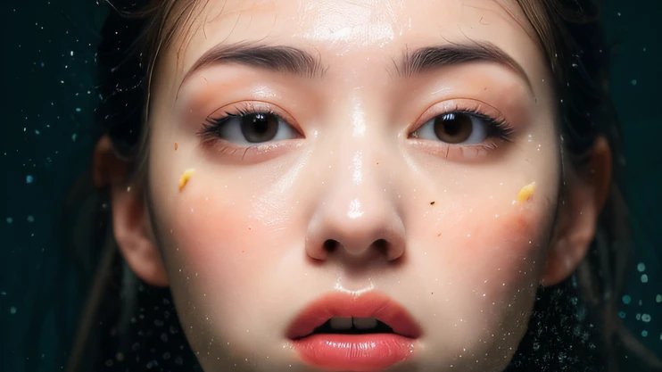 （（top Quority，8K，tmasterpiece：1.3）），woman（hot onsen），perspired，Water droplets on the forehead of the face，exteriors，background urban cityscape，Overhead，Sharp focus：1.2，cute women：1.4，（（Layered Hair Style）），（Orange shirt），very detailed face and skin and hair texture，Knotted brunette hair，Moist textured hair，Moist body，Detailed eyes， White skin of the，Beautiful legs， beautiful delicate nose，cute young woman，18yr old，dynamic angle，Deleite para la vista，Compositional suggestiveness，while emphasizing the subject's hair，The eye，Mouth and movements，At the same time, It exudes a mood of anticipation，It is characterized by calm tones and a mix of light and shadow。