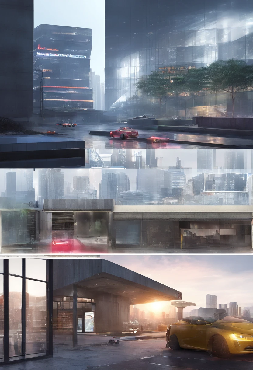 Game Academy，Ethno-style architecture，Ancient Chinese，（Future science fiction，neon lit，The cyberpunk，Hologram aura、Particle effects），Structurally sound、high-definition details，perfect works，White background，（tmasterpiece，premier quality，best qualitiy，officlal art，Beauty and aesthetics：1.2），（8K，best qualitiy，tmasterpiece：1.2）