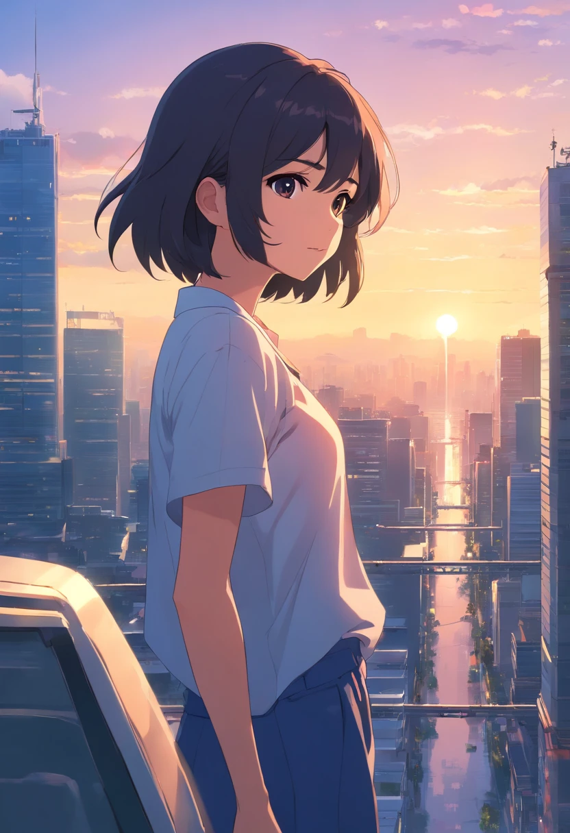 Top quality masterpiece, Jakarta City, Rule of thirds, 8K