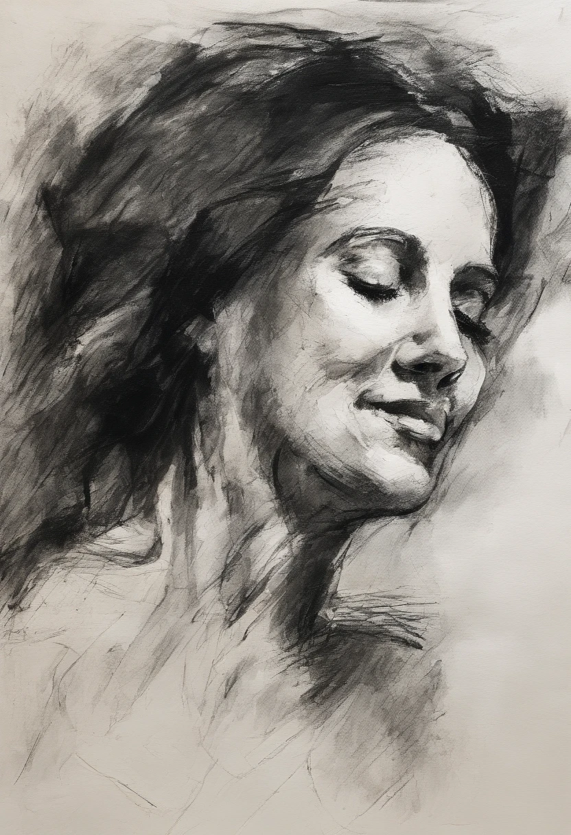 Rough coal sketch on old paper, Imagem feminina sexual, dynamic pose,Arte de linha limpa,+linhas expressivas,Paint in an expressive sketch style, hatching, black and white sketch, hand-painted, Rough coal sketch on old paper, Imagem feminino,dynamic pose,Arte de linha limpa,+linhas expressivas,Paint in an expressive sketch style, hatching, black and white sketch, hand-painted, sketching, estilo linear::Sketch note style sketch, estilo linear::Sketch annotation style