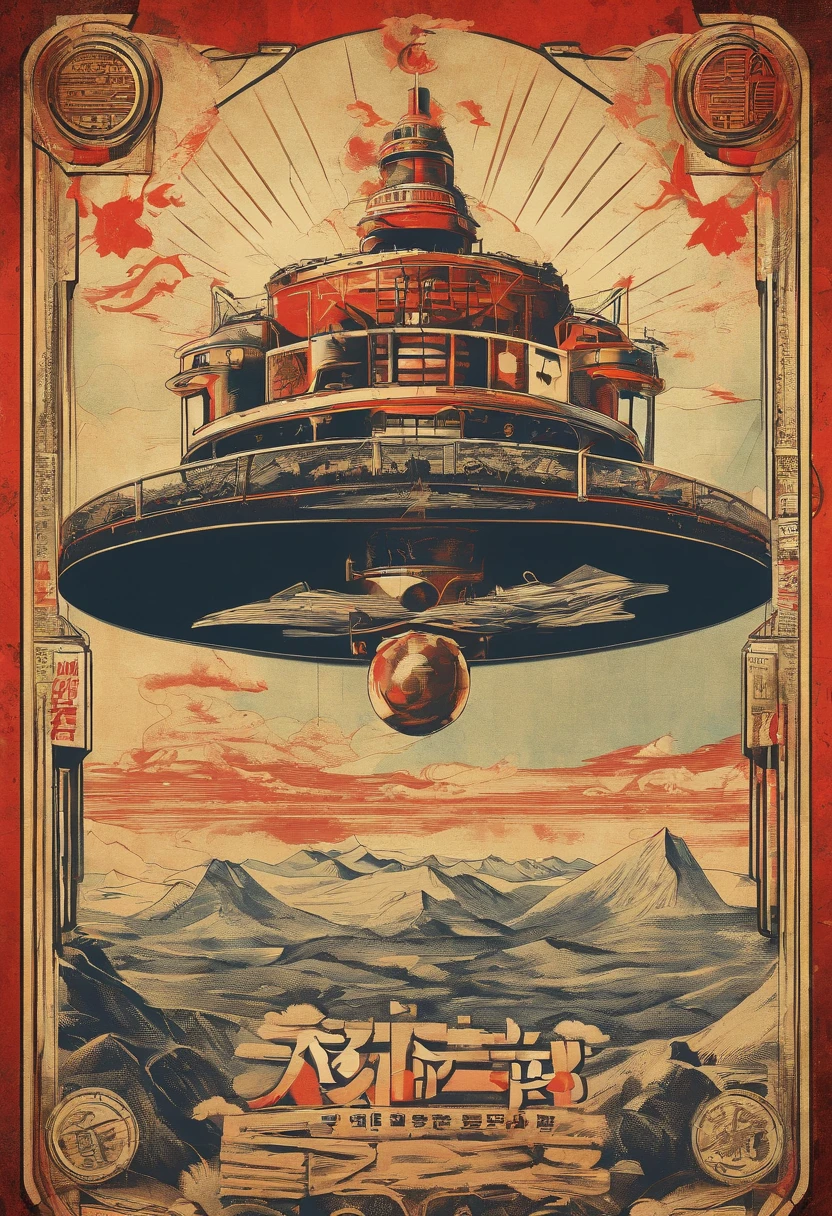 A highly detailed propaganda poster, watch anime, pop art, typography, vintage paper, the rule of thirds, trending on artstation, UHD