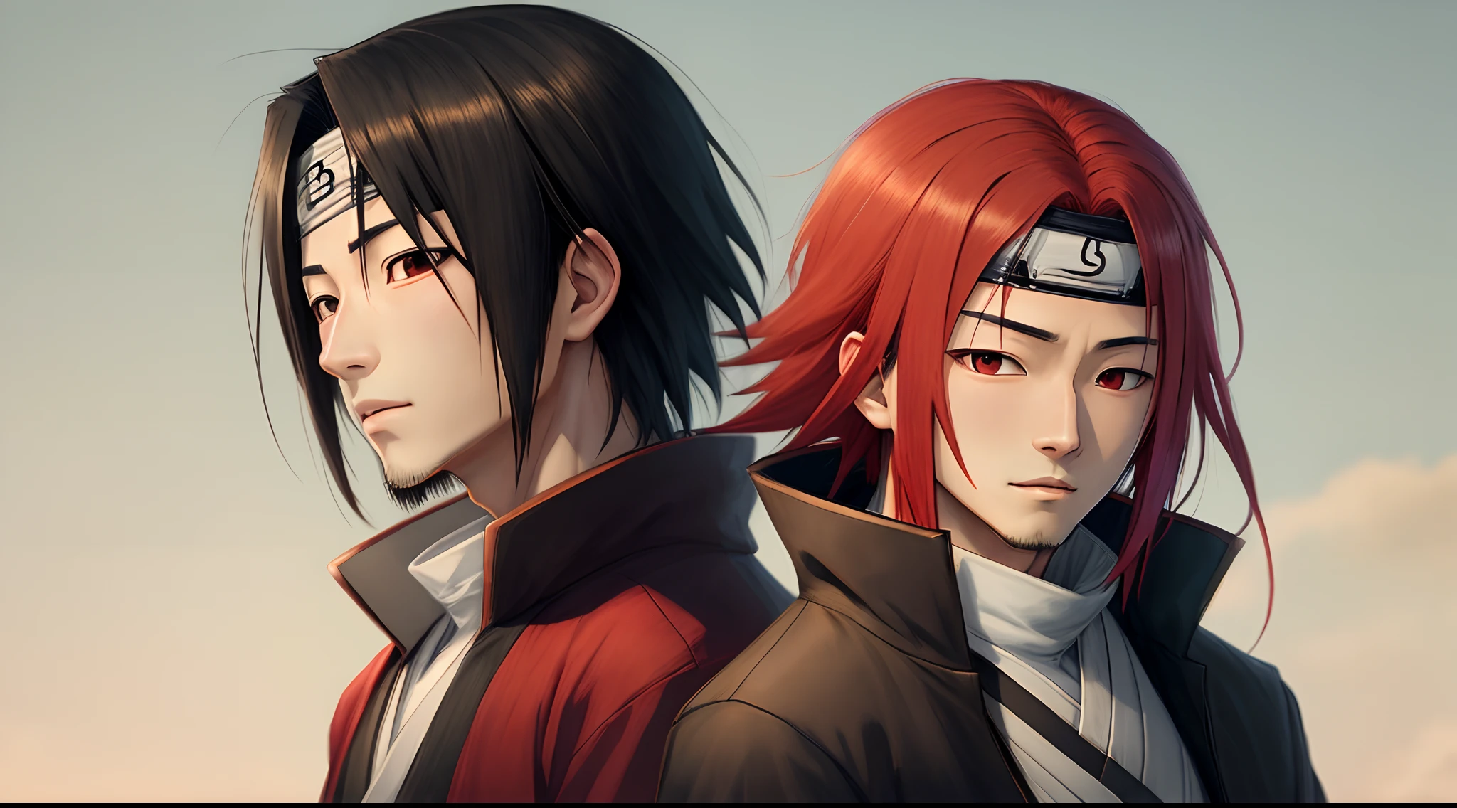 Itachi with red hair