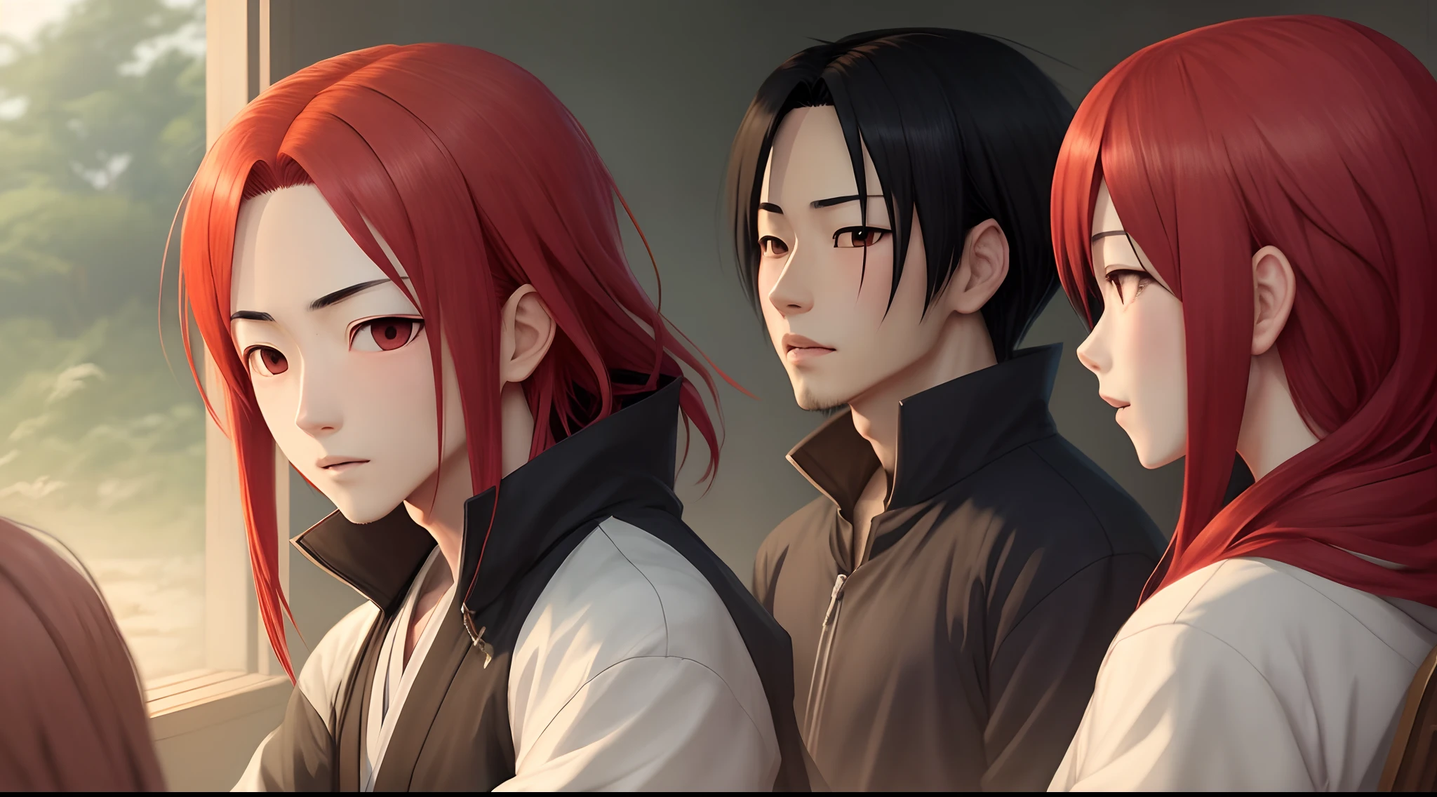 Itachi with red hair