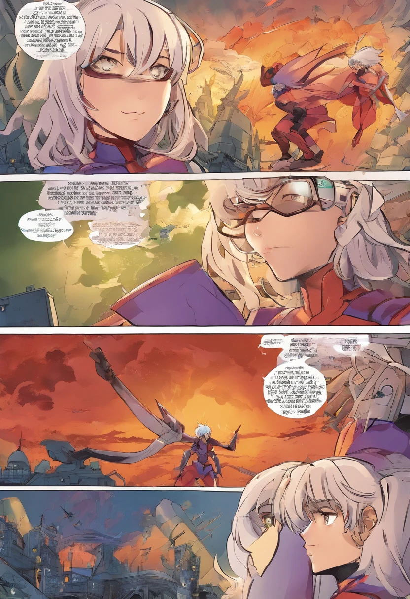 Rei from a young girl from Evangelion fights Eva with silver hair, Evangelion, anime big breast, Rei Ayanami, Scary