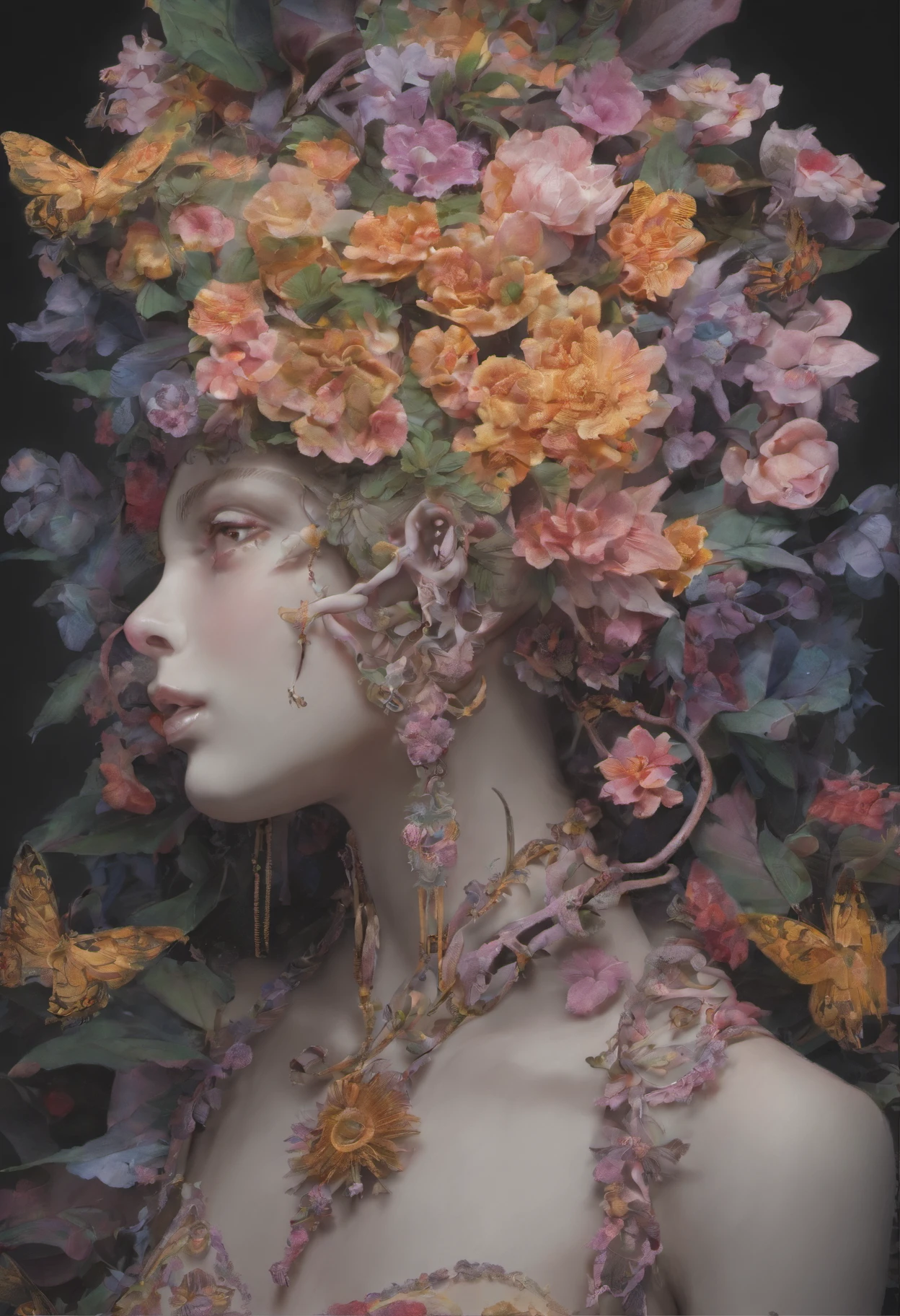 Poisonous atropa belladonna, a plant of the genus Ashwaganda, full bodyesbian, Centered, key visual, Intricate, Highly detailed, Breathtaking, precise lineart, vibrant, panoramic, Cinematic, Carne Griffiths, Conrad Rosset, 16:9, magic
