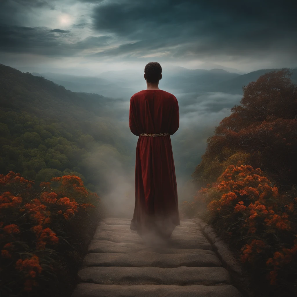 A mentally ill person is struggling in pain,Wanting to get out of the spiritual world requires direct subjectivity