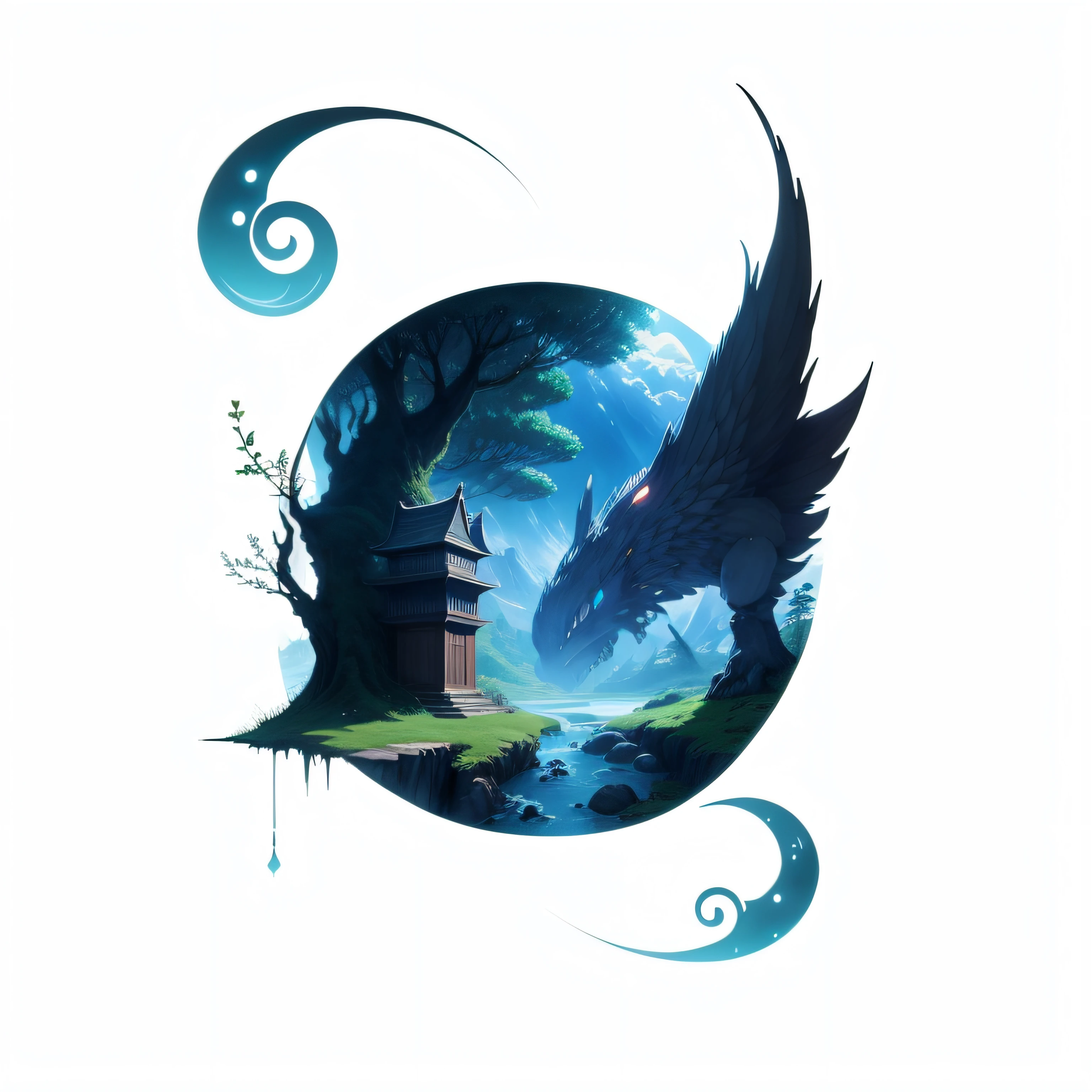 logo, anime, ghibli, fantasy