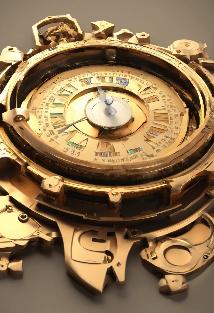 develop for me an anti-clockwise clock