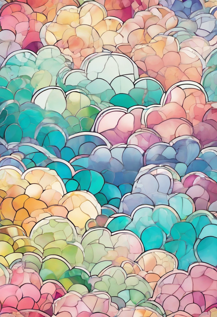 a pastel colour cloud for a wallpaper pattern