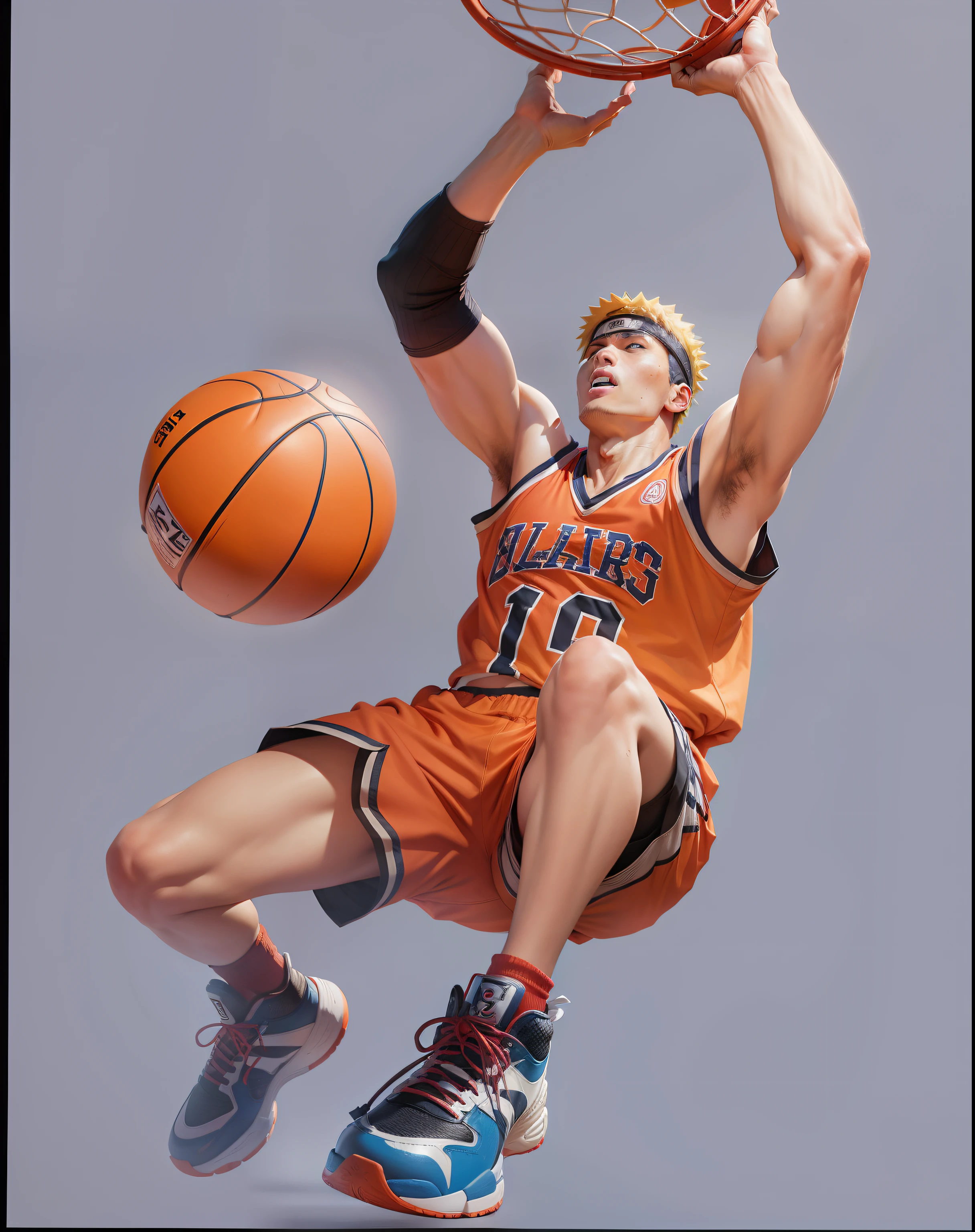 naruto jogando basket