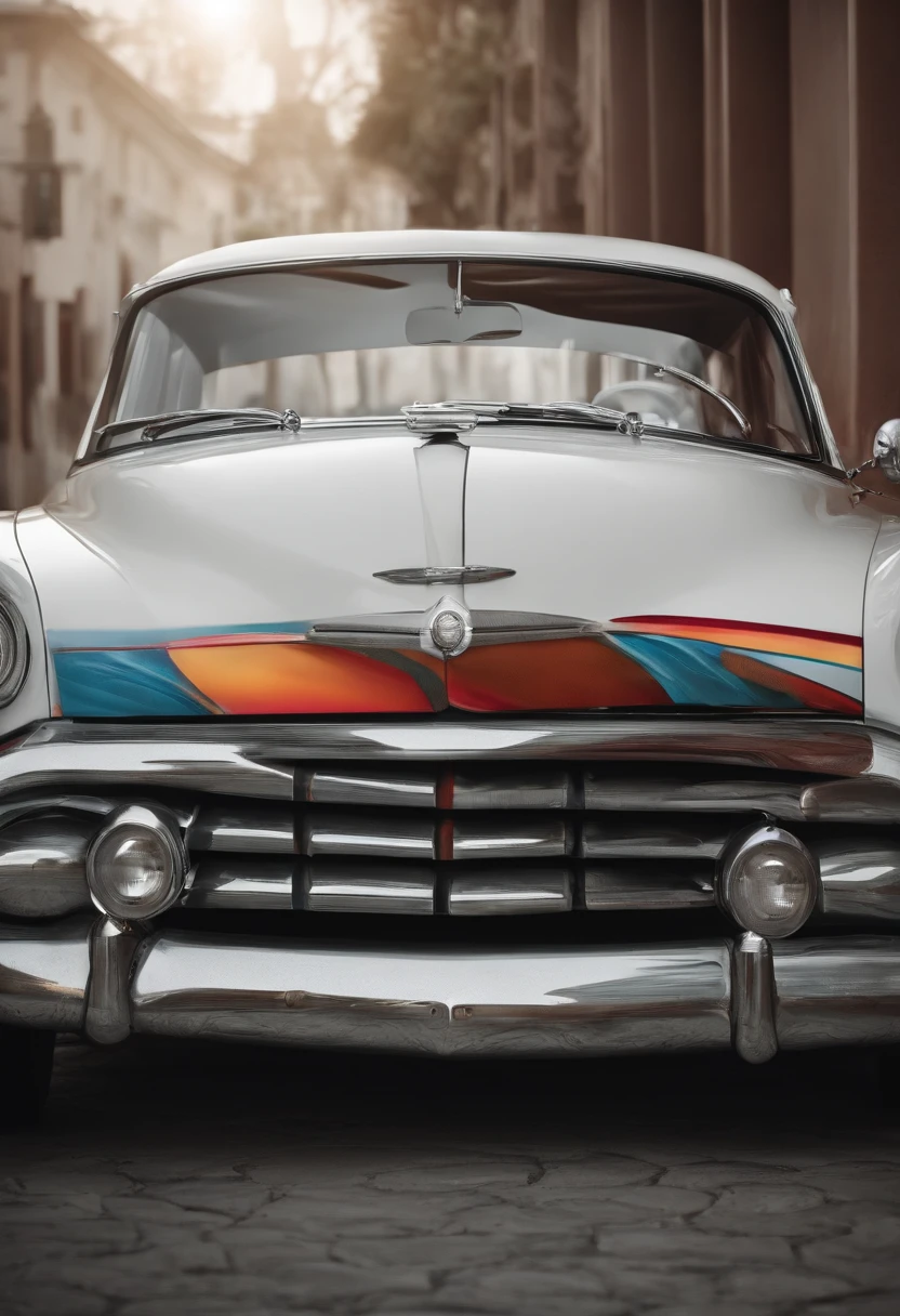 Desenho de Um Carro com fundo branco para colorir