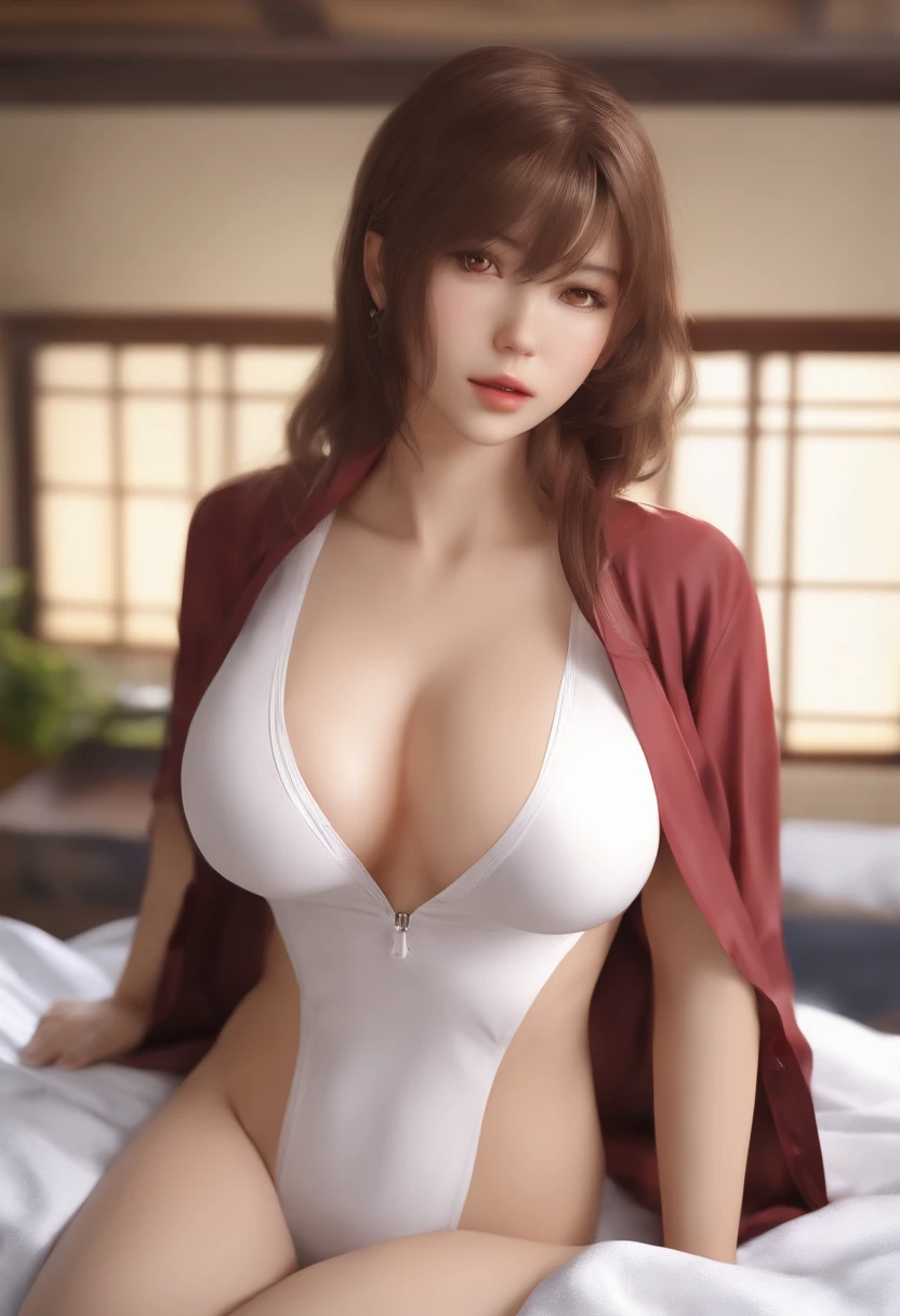 master piece, high resolucion, highly quality, face detailed, detailed body rendering, 1fille, seulement, Hyuuga Hinata,pas de tenue, nue , chatte nue, chatte gros, wet, petits seins nu, petite poitrine, dark lips, unzipped jacket, Pas de soutien-gorge, seins sortis, peau bien soigner,peau blanche ,wet skin, mamelon, debout, rougissements, (sur la chambre)