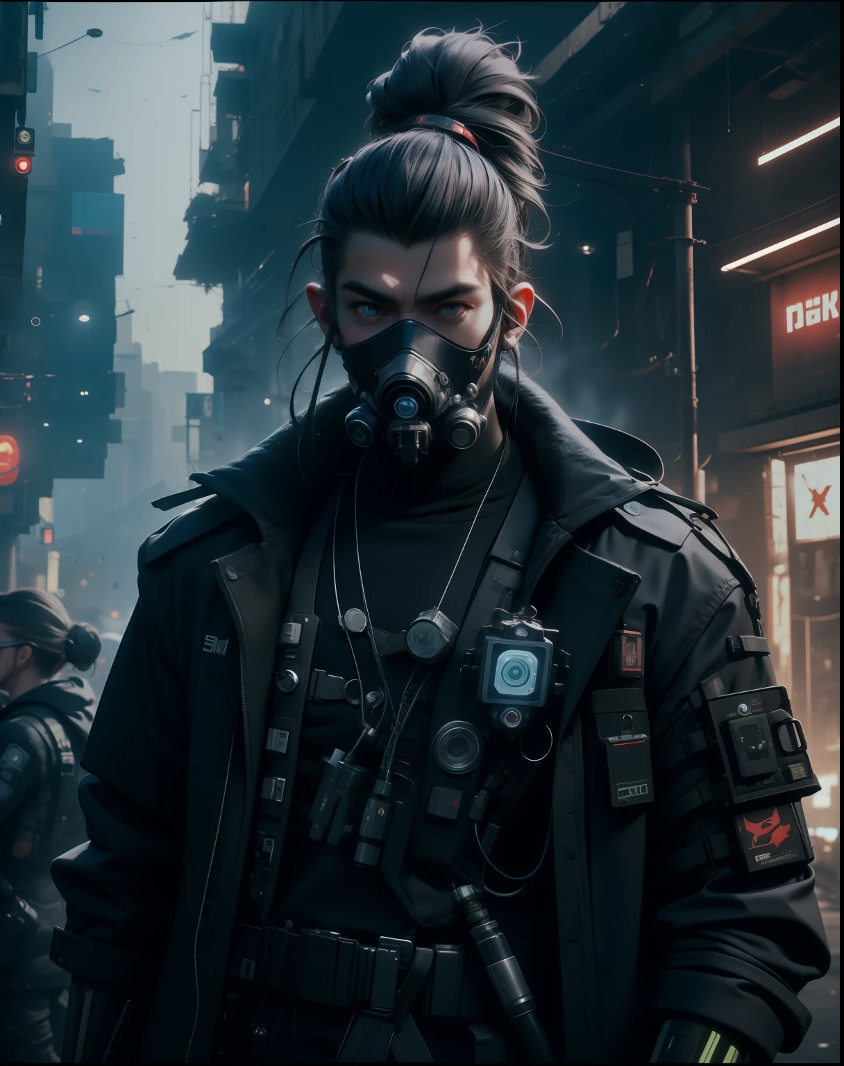 Hyperrealistic, Unreal engine, 3d, Cyberpunk Doctor, Cyberpunk Meta-Gnome Doctor wearing HighTech Surgical mask, Cyberpunk Stethoscope, Cybernetic Beard, (Holding a Scifi Medic Kit), in the Holographics Hyperspace Metaverse 50mm ,Ray Tracing,