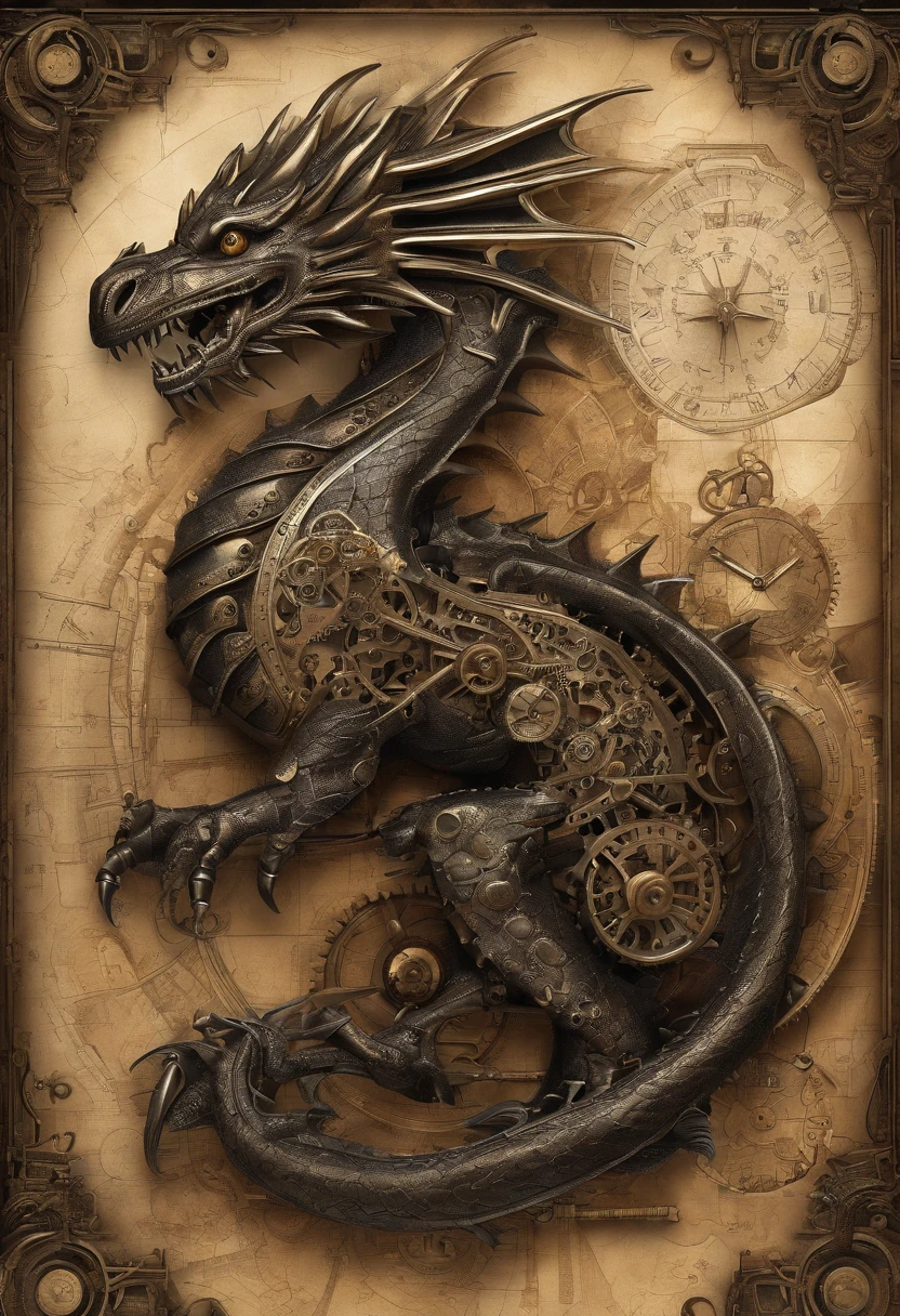 Dark Dragon of geo data in the style of detailed hyperrealism photoshoot