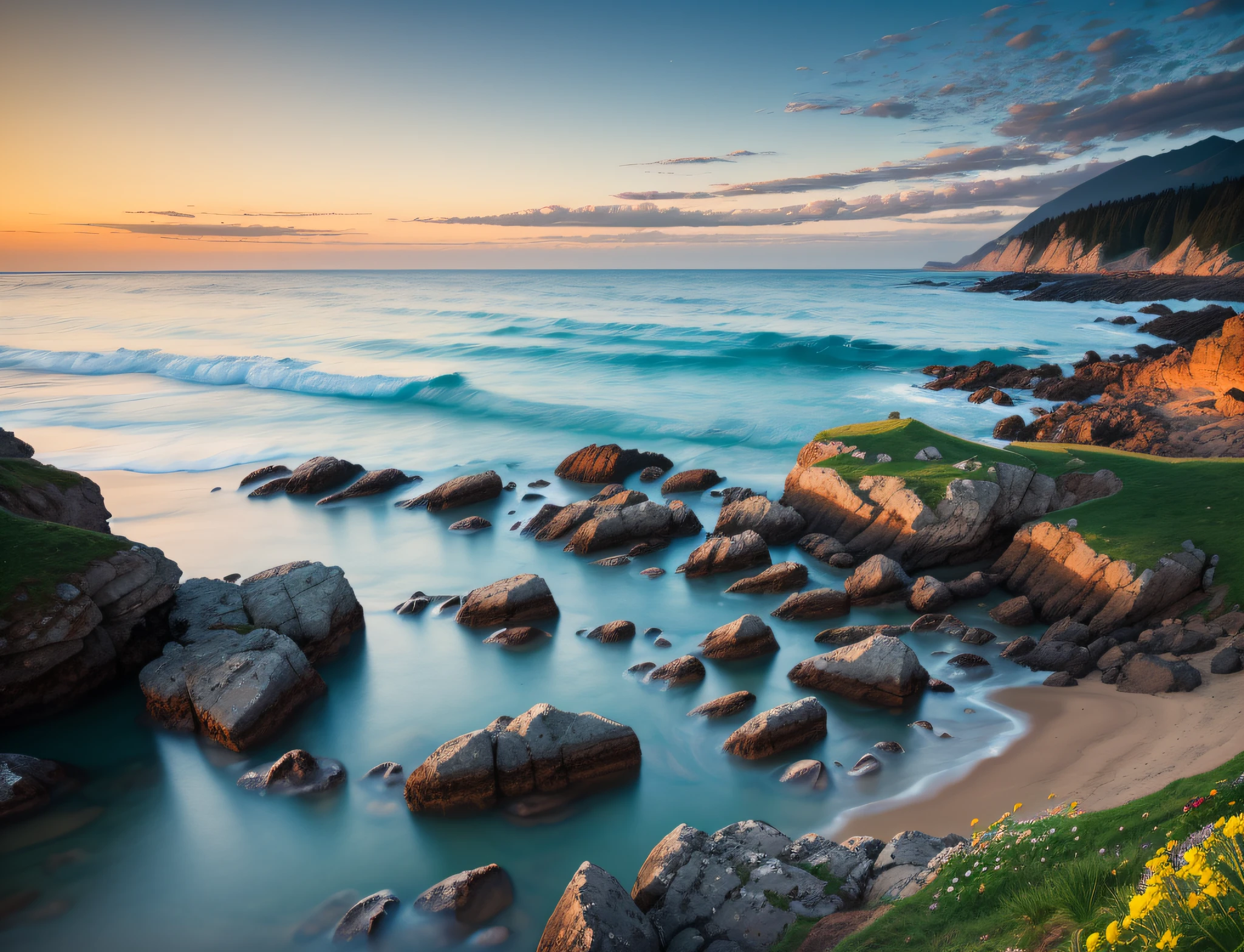 Evening coast
