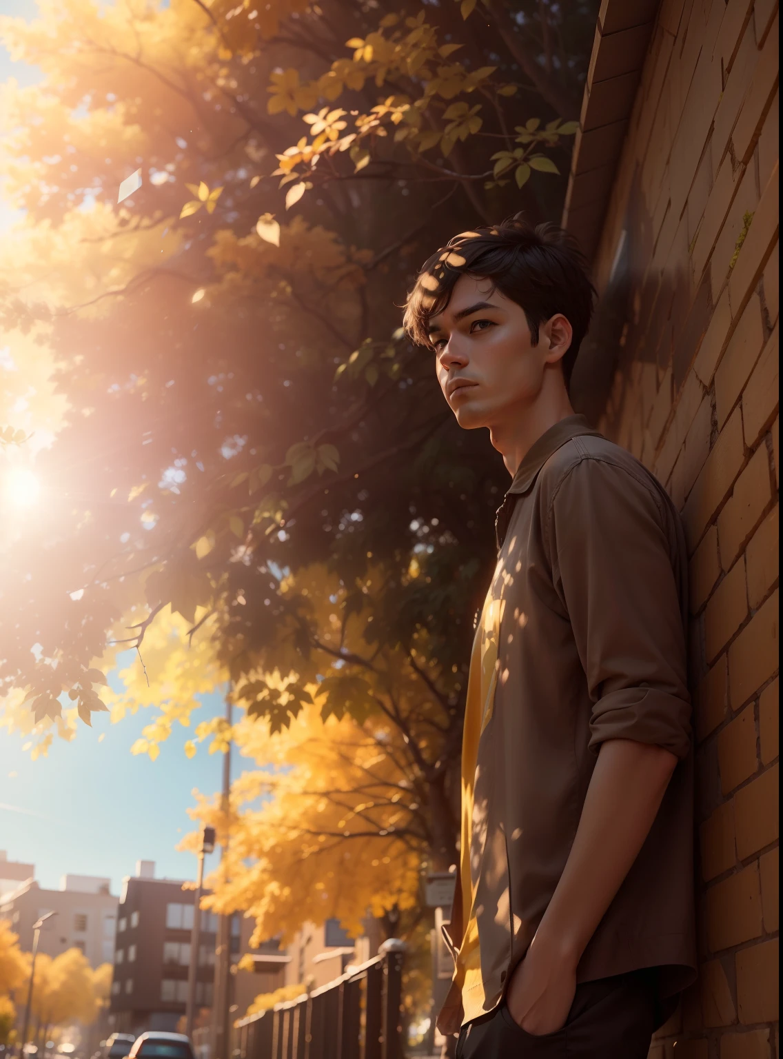 8k,sun,tree