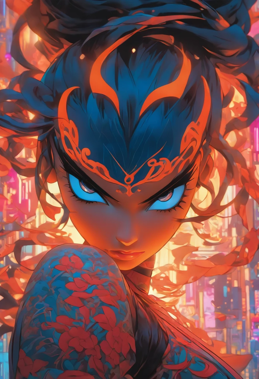 younger female, full bodyesbian, Disney princess poster style, Wire cybernetics implants, Adrian Gainey Esso Andrews' style Jenny Savile, The surrealist dark art of James Jean Gaoto Yamamoto and Bri Sienkiewicz, trending on artstationh, Sharp focus, studio photo, Intricate details, Highly detailed, by Greg Rutkowski, intricate face details, TM Ninja, TM Samurai, Poster style, pictogram, Vibrant, colorful, vectorstyle, Digital art, 4K, Intricate details, big breasts enchanting, Professional manufacturing, Beautiful vector illustration, 12k resolution, 。.3D, All characters in detailed full body, Highly detailed, vibrant, Ultra high quality, hyper photorealism, Photorealism, rendering by octane]