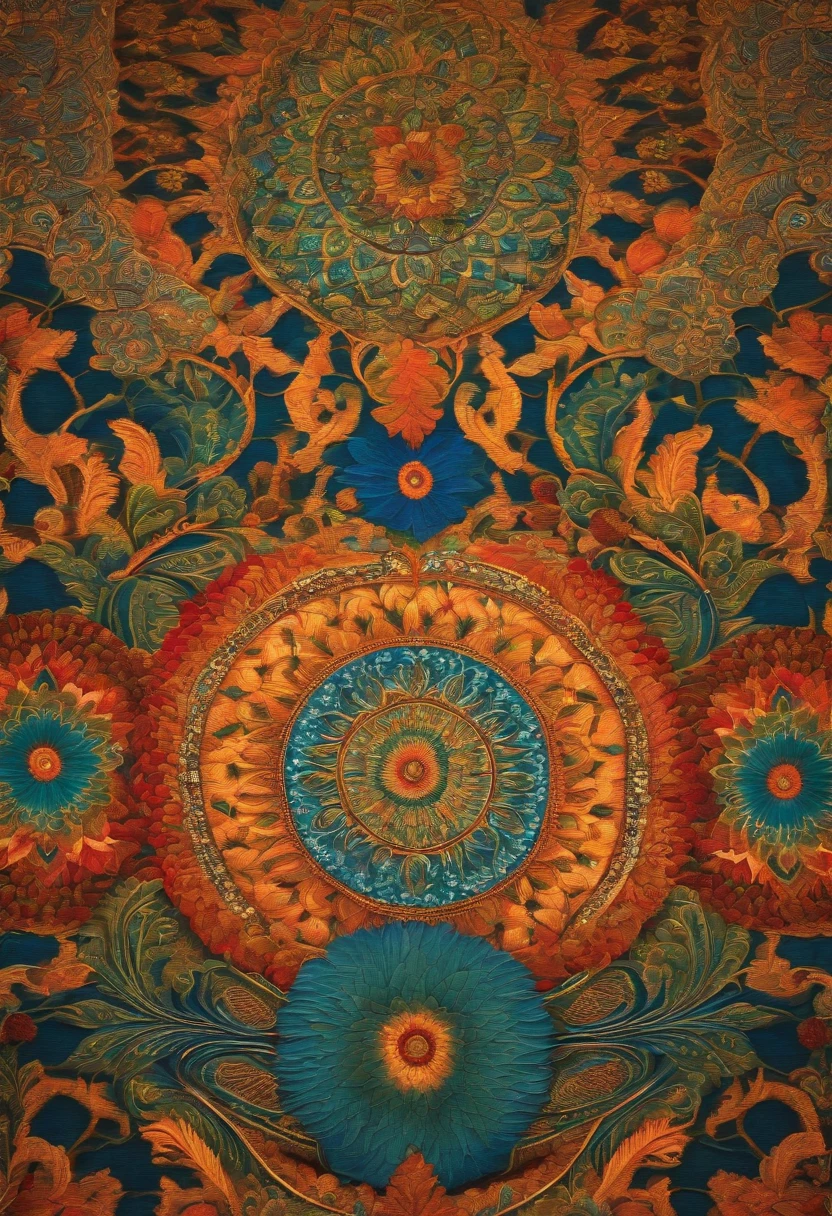 Divine and Spiritual Enlightenment,mesmerizing combination of patterns