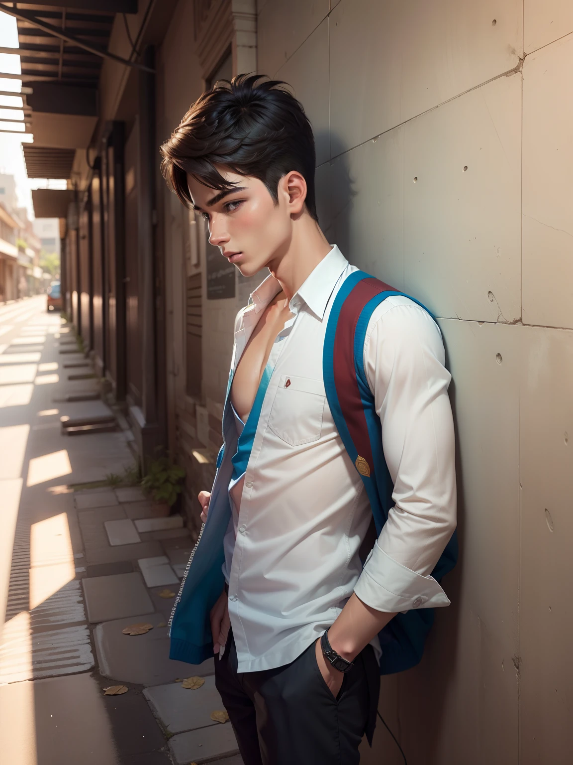 Change background smart boy hero